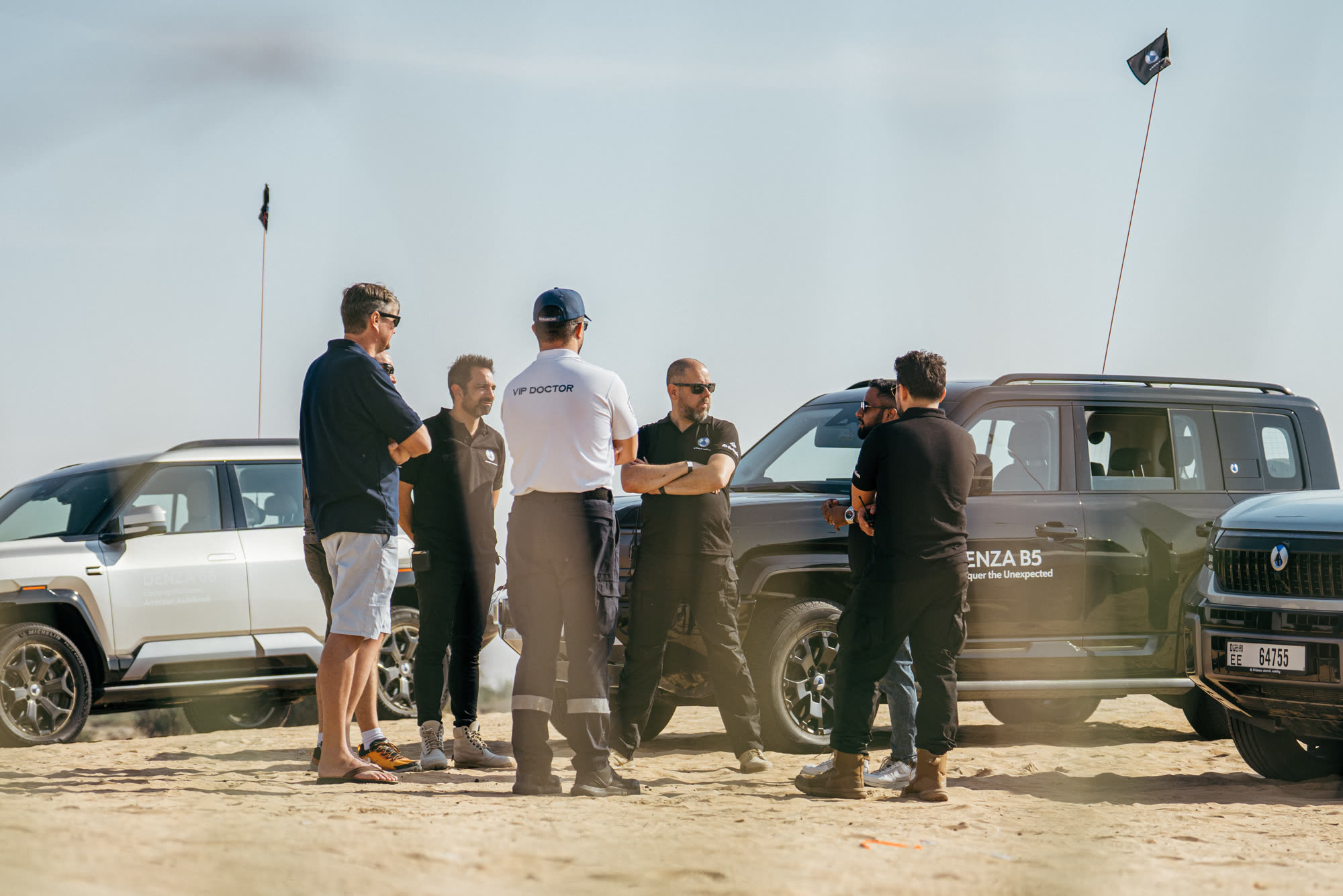 Guests at the Denza Ride & Drive experience